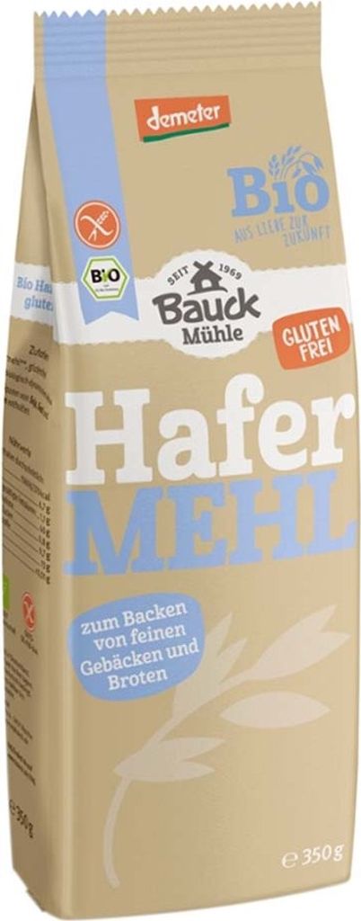 Bauck Mühle Hafermehl Vollkorn demeter  350g Produktbild 