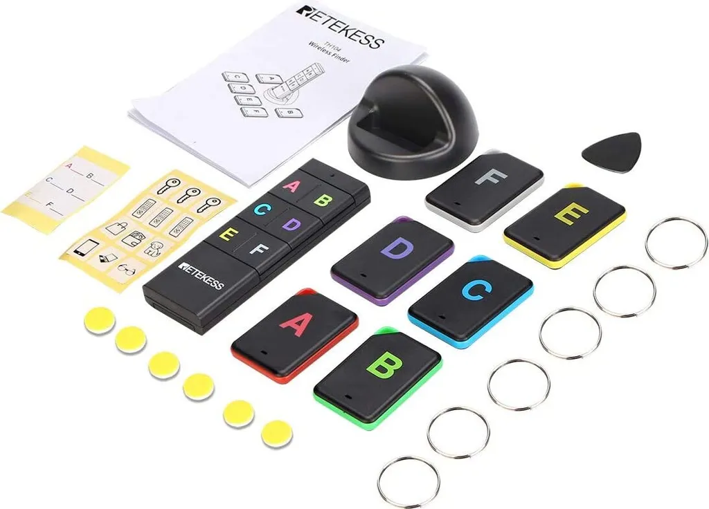 Traceur d'Objets sans Fil pour Portefeuille avec 2 Autocollants Fixes - 7