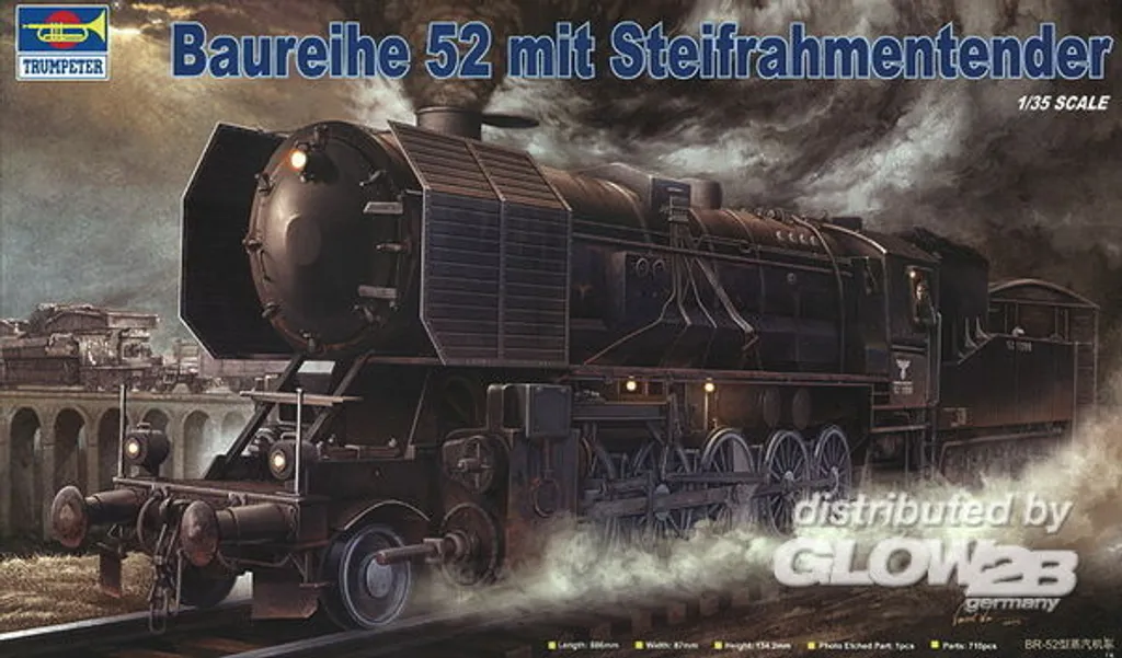 Construisez la Locomotive de Guerre BR-52 Trumpeter 1:35 Tender