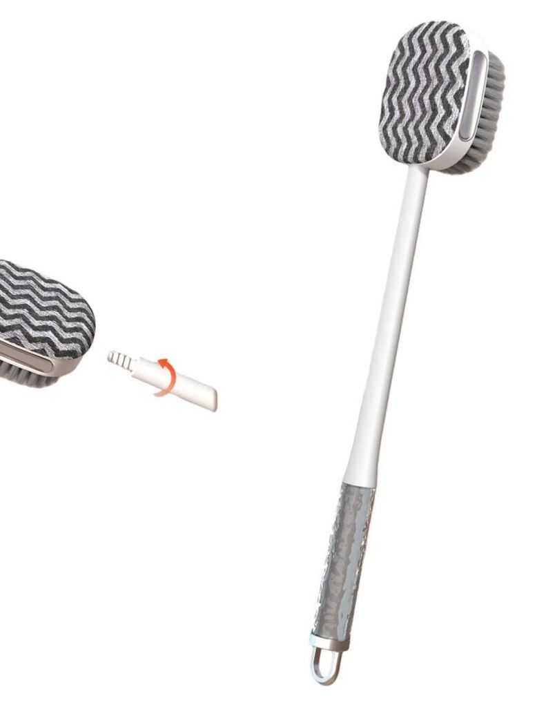 INF Abnehmbare Multifunktionale Badebürste mit Langem Griff - Peeling