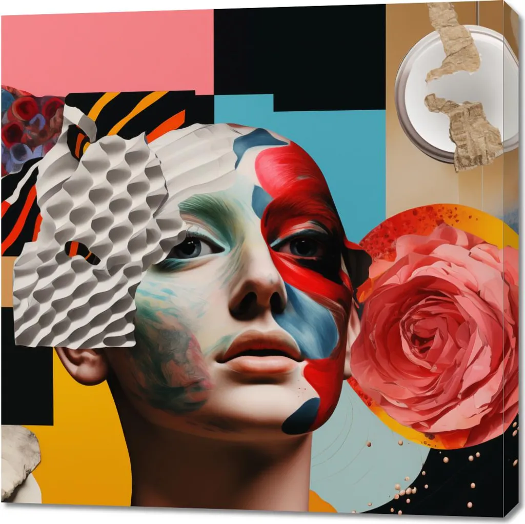 Image 90 x 90 cm Couleur Dorée Peau Vivante pour Illuminer un Mur Sombre