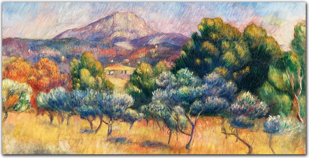 Coloray Küchenrückwand 100x50 Spritzschutz aus Glas - Wald Berglandschaft