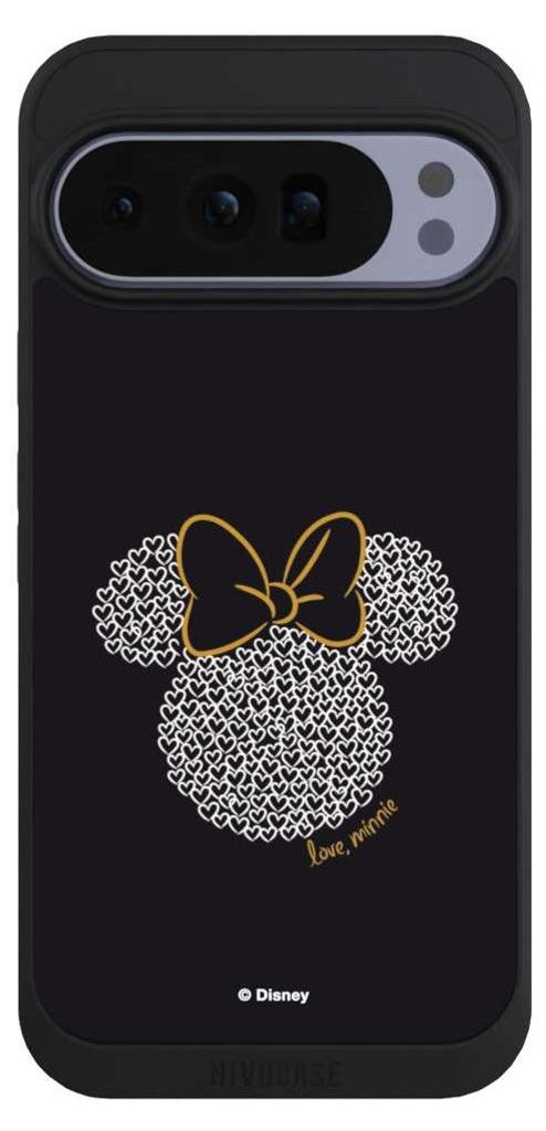 NIVOCASE Handyhülle für Google Pixel 10 Pro XL Hülle NIVOpure Case Schwarz Disney Minnie Mouse Muster