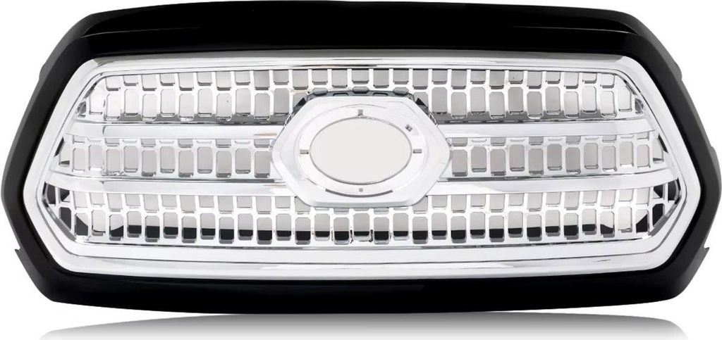 Frontstoßstange TRD Stil Grill für Toyota Tacoma 2016–2023 Vorgrill Chroom/Schwarz