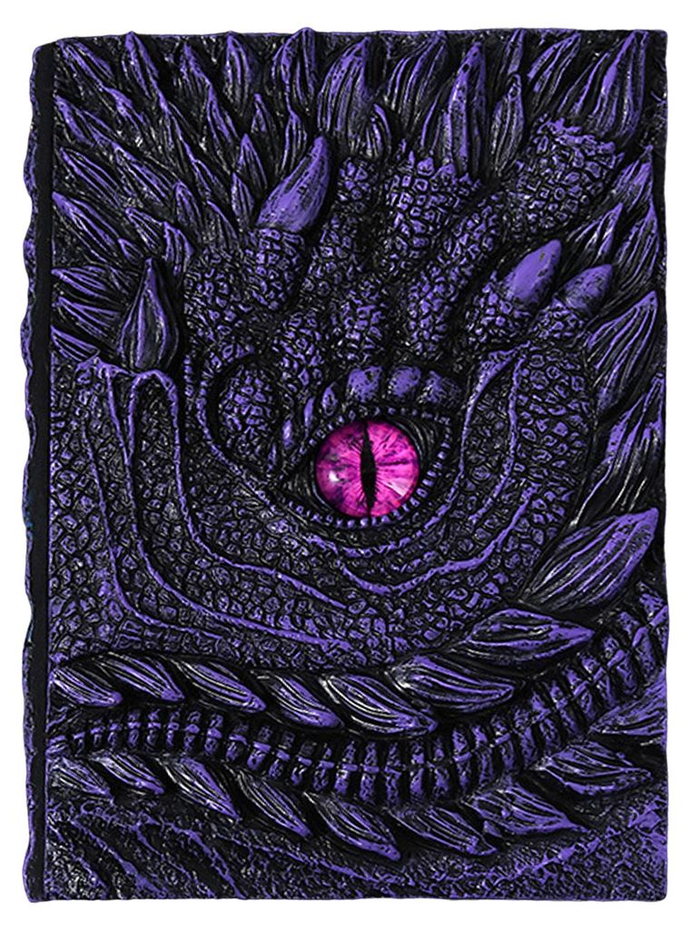 Dragon Eye 3D-geprägtes Notizbuch, nachfüllbarer Reise-Notizblock mit Vintage-Seiten, ideal zum Skizzieren und für Kalligrafie