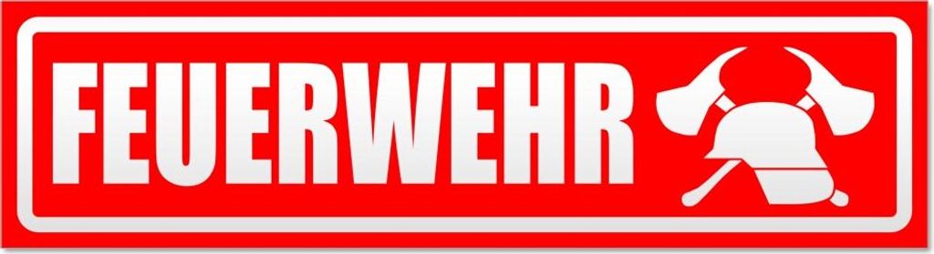 Feuerwehr Motiv 2 invertiert Magnetschild Schild magnetisch