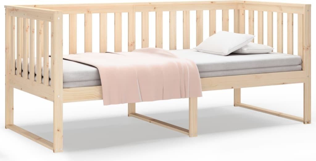 vidaXL Letto da giorno senza materasso 100x200 cm in legno Immagine del prodotto 