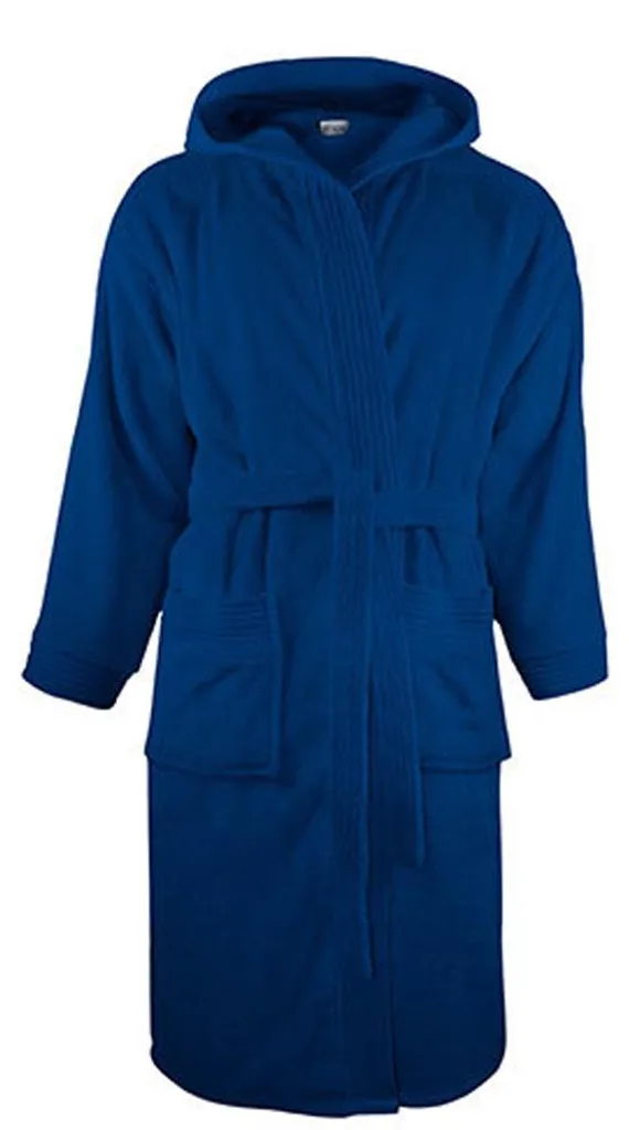 Peignoir à capuche LT4896 The One Towelling Bleu Marine Foncé (L-XL)