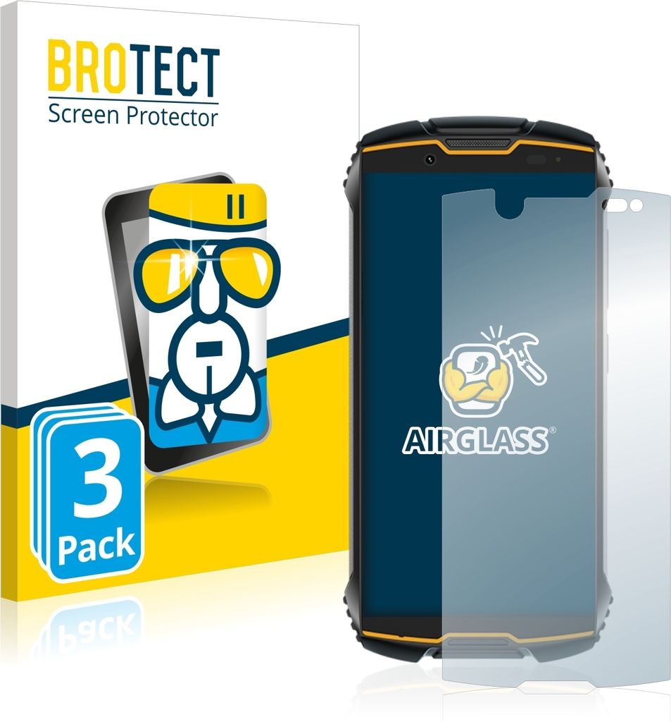 3x BROTECT Schutzglas für Cubot King Kong Mini Schutzfolie Panzer Folie Glas Display Schutz klar