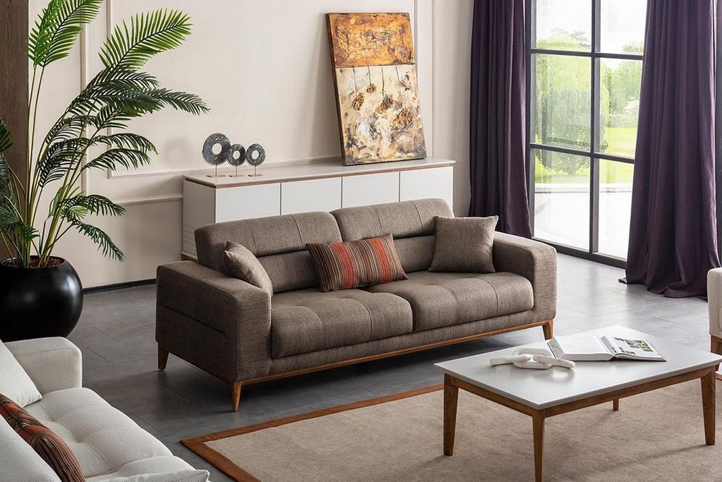 Luxus Wohnzimmer Sofa Dreisitzer Couch Modern Design Polstersofas Neu