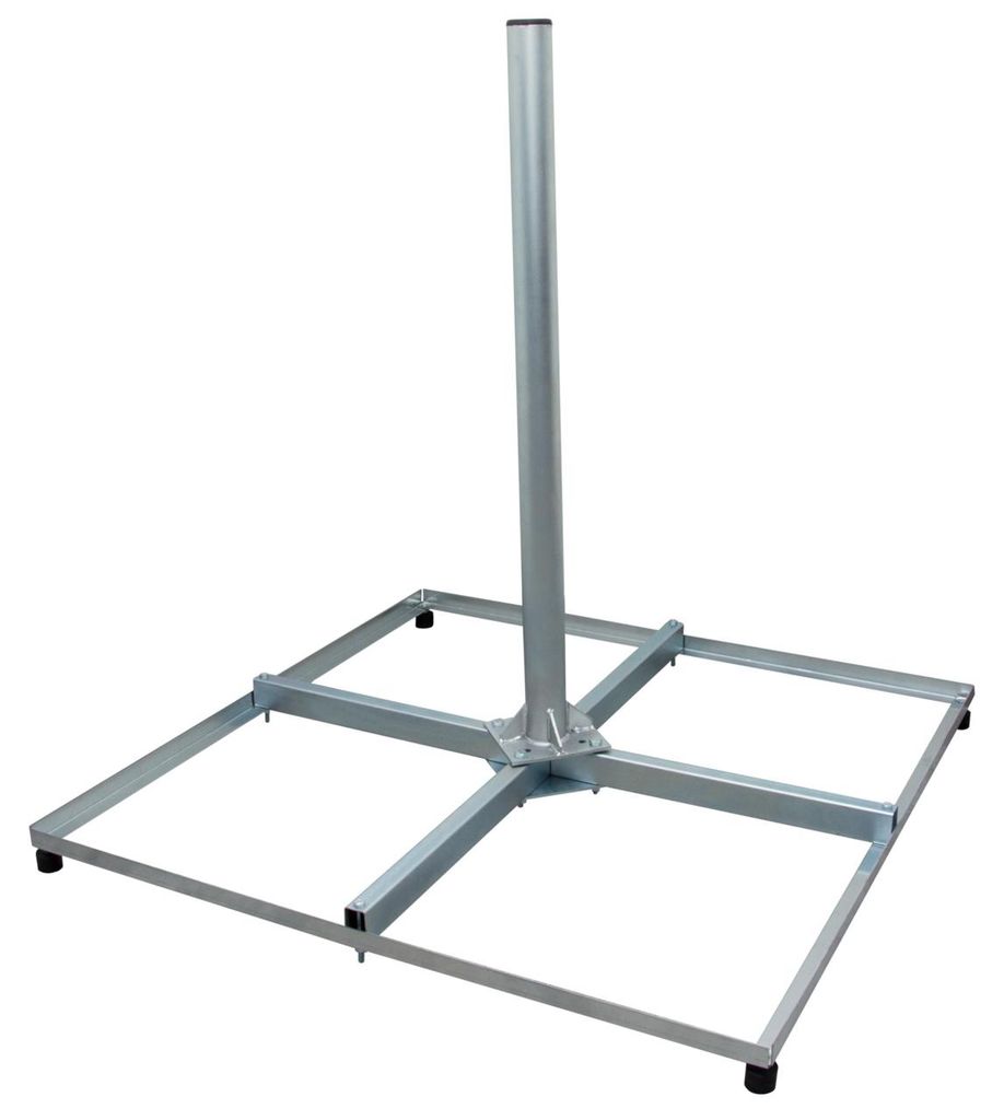 PremiumX Balkonständer PROFI 4x 50x50cm Stahl 1m Mast 60mm Produktbild 