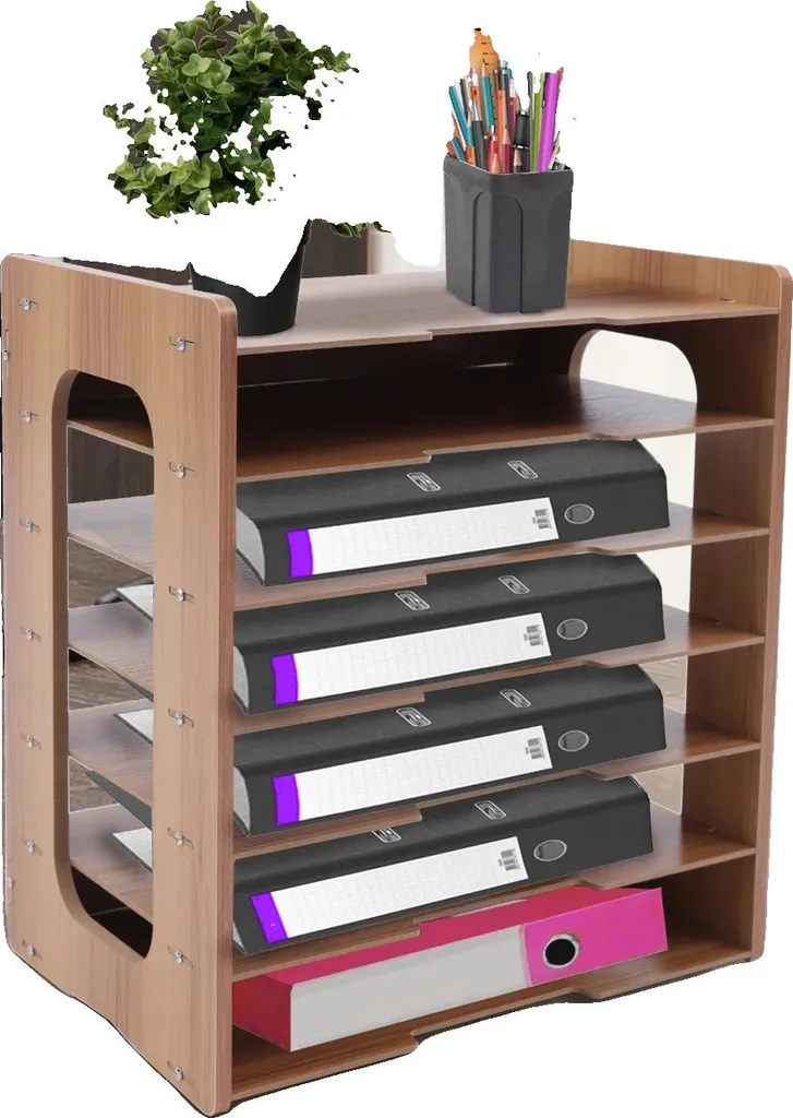Trieur de bureau vertical à 7 compartiments pour dossiers A4