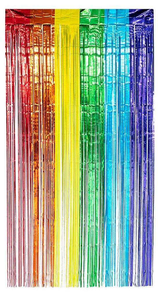 Folienvorhang 100 cm x200 cm bunt Regenbogen