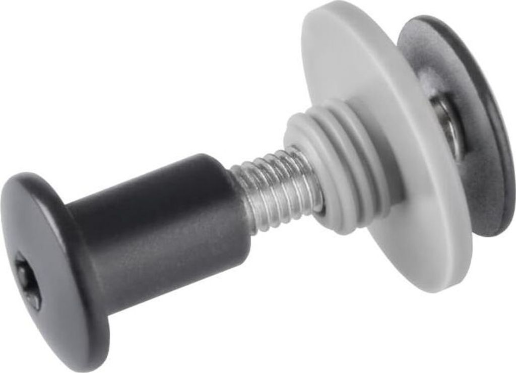 20, M5 x 25mm (Anthrazit RAL7016 mit Gewindehülse) Balkonschraube mit Gewindehülse, Gewindehülse, Balkonschrauben, Balkonschraube, Edelstahl Sch...