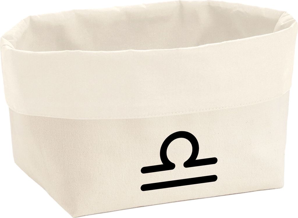 Huuraa Organizer Waage Sternzeichen Zeichen 8 Liter Large Canvas Baumwolle Utensilo Geschenkidee