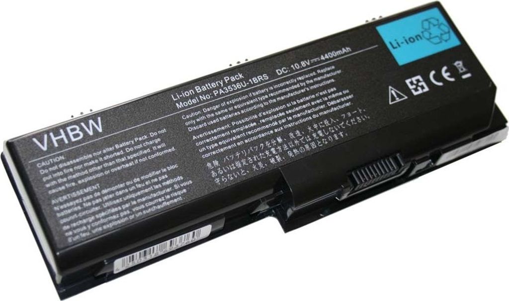 vhbw Akku kompatibel mit Toshiba Equium P200 Notebook (4400 mAh, 11,1 V, Li-Ion)