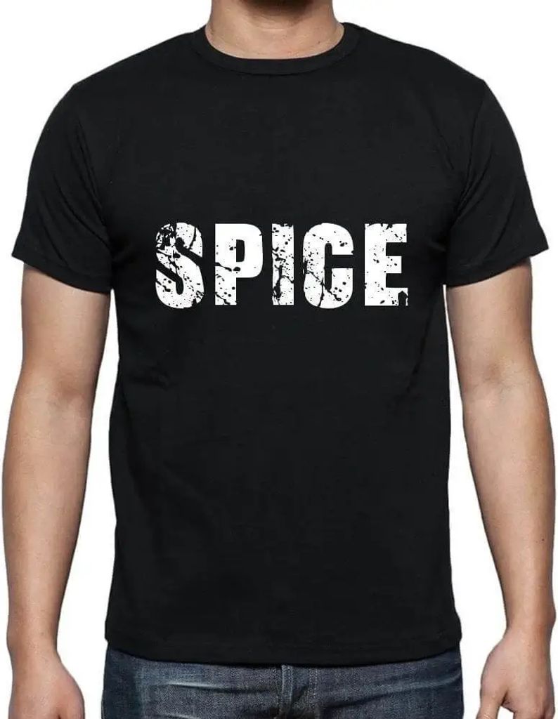 Herren Grafik T-Shirt Gewürz – Spice – Öko-Verantwortlich Vintage Jahrgang Kurzarm Lustige Druck Geburtstag Geschenk Mann