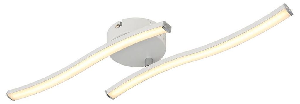 Plafonnier LED, bras mobile, blanc, L 51,5 cm Image du produit 