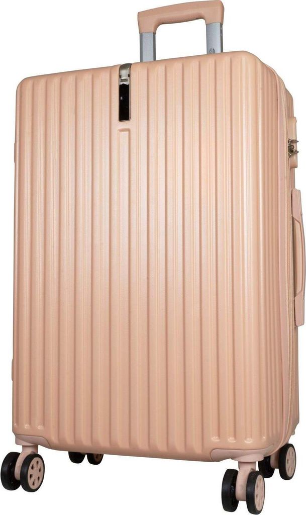 Reisekoffer mittelgroß Portofino 70 L Hartschale Trolley ABS rosé