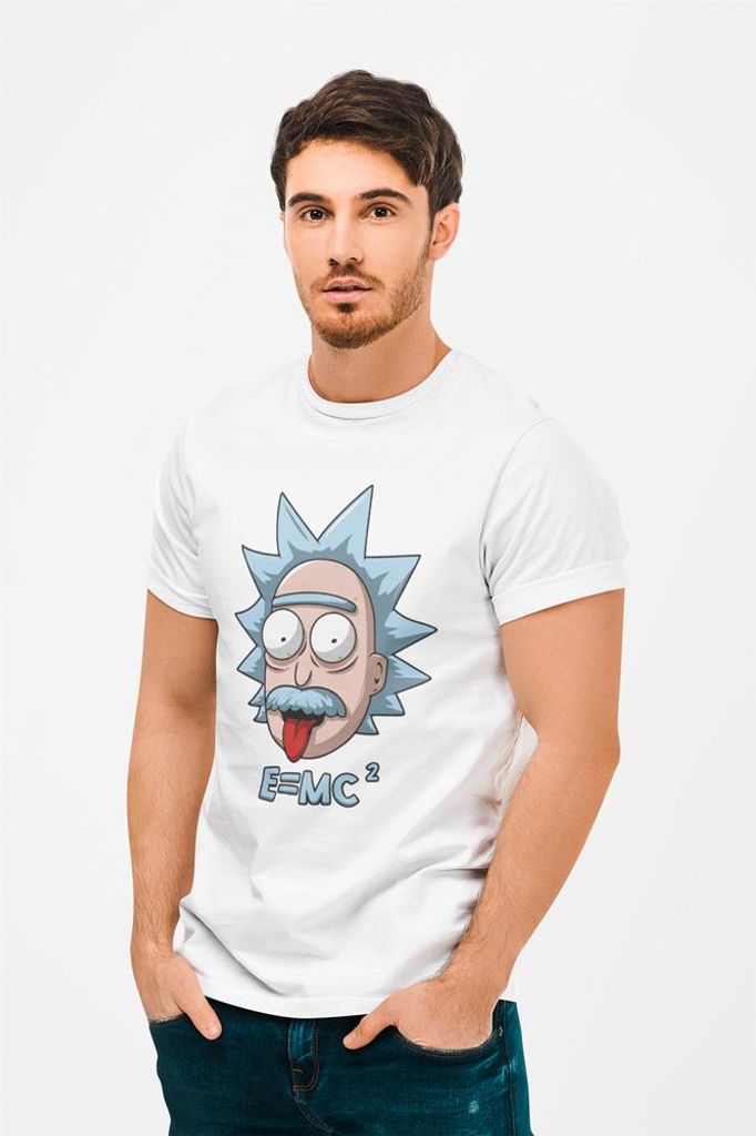 D&B Uni Polo MO00054 RickAndMorty Weiß-Größe 3XL