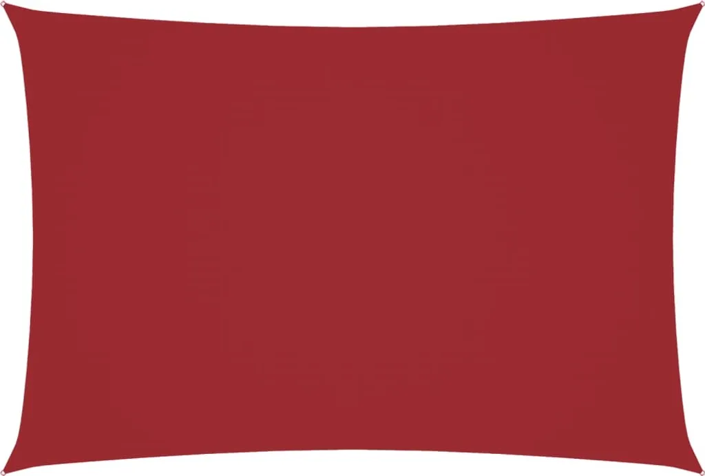 Vela Ombreggiante Rettangolare 2.5x4.5 m Rossa - Tessuto Oxford Alta Densità
