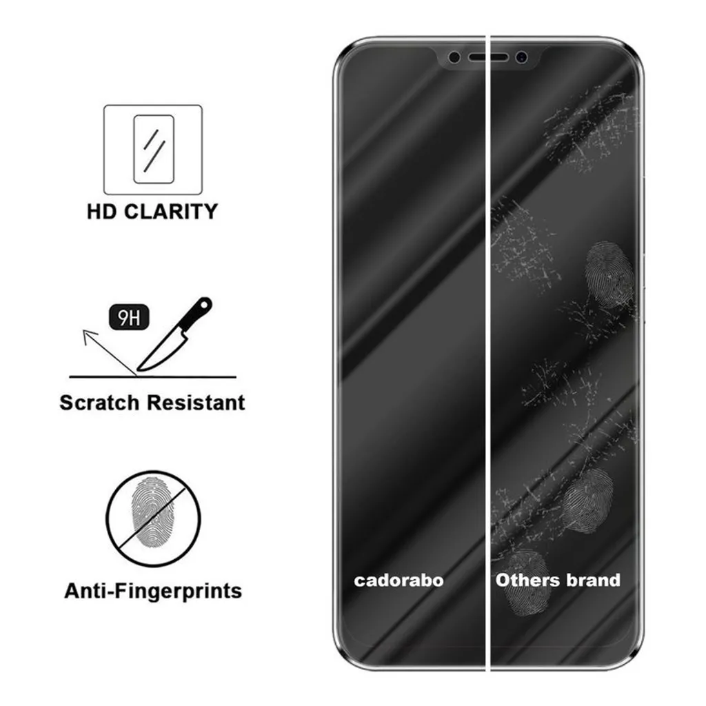 Dipos Proteggi Schermo Privacy 4 Lati Per Lenovo Z5 - Pellicola Antispia Made In Germany