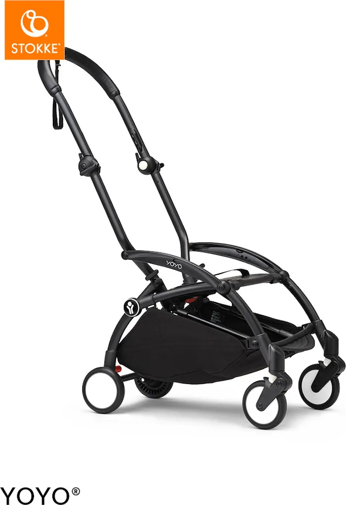 Stokke® YOYO³ Cadre Noir avec Suspensions Hytrel - Châssis Robuste 22kg