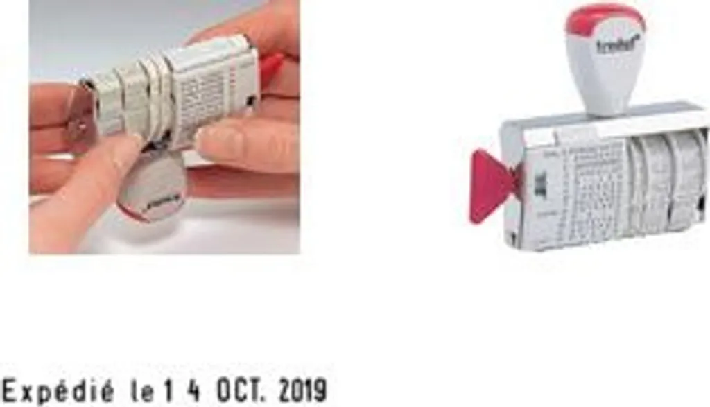 Tampon pour Comptabilité Trodat 1117 Date et Mentions Françaises Pro