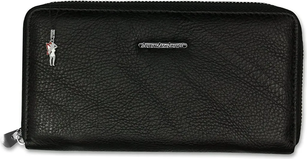 Jennifer Jones Portafoglio Da Donna In Vera Pelle Blu Coccodrillo – 8 Scomparti Per Carte + Portamonete Con Cerniera – 13x9x3 Cm – ZMOKA - 2