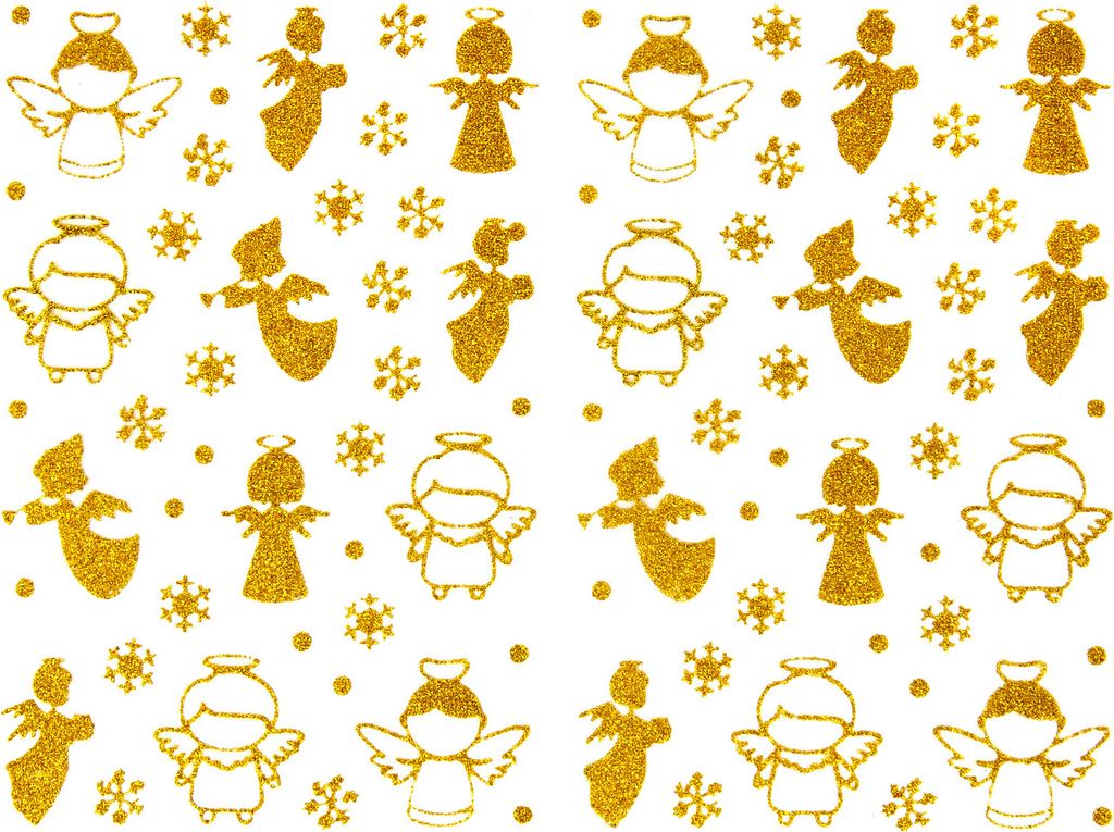Oblique Unique 84 Weihnachts Sticker Glitzernd Aufkleber Produktbild 