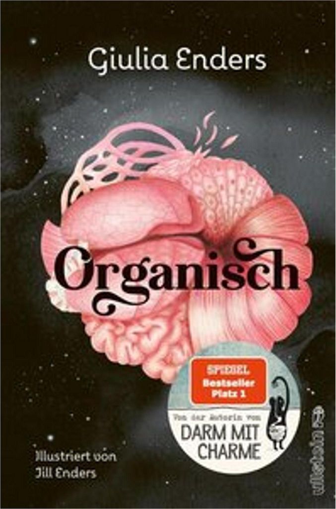 Book cover with illustrations of human organs and text.
