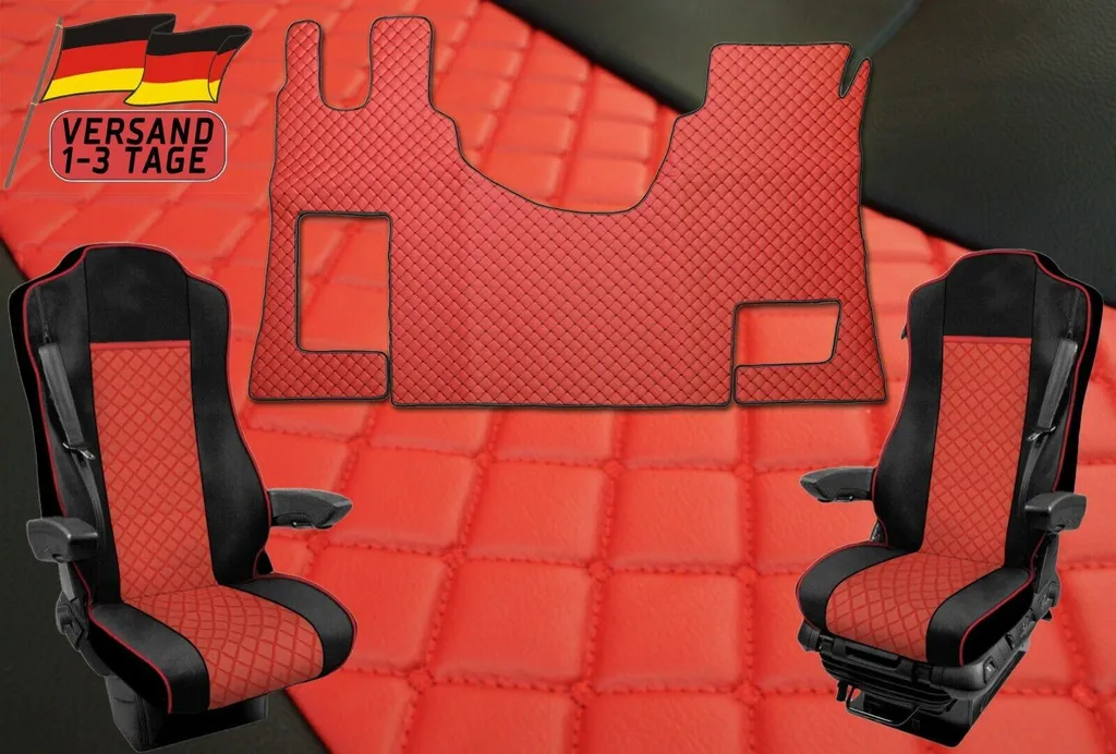 Personalizza il tuo Actros MP4: Set Rosso Estremo Pelle Ecologica