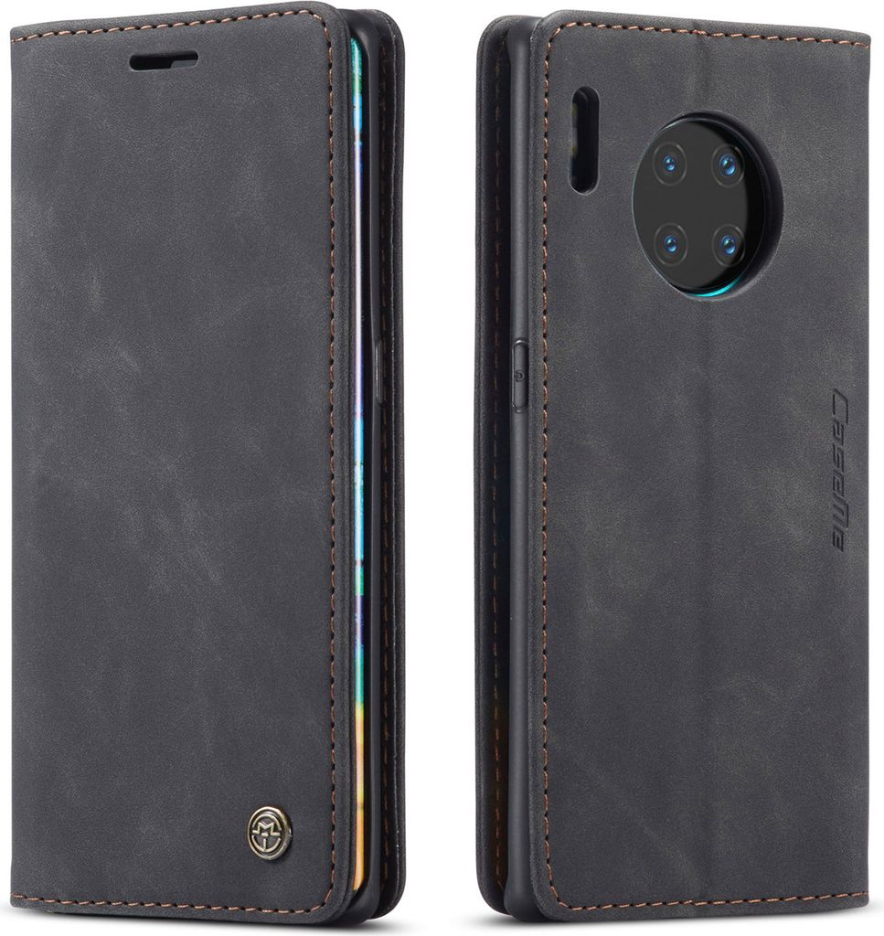 Huawei Mate 30Pro Hülle, LaimTop Retro Kunstledertasche TPU Innere, Kartenfächer, Magnetverschluss, Klapphülle mit Standfunktion Schutzhülle f...
