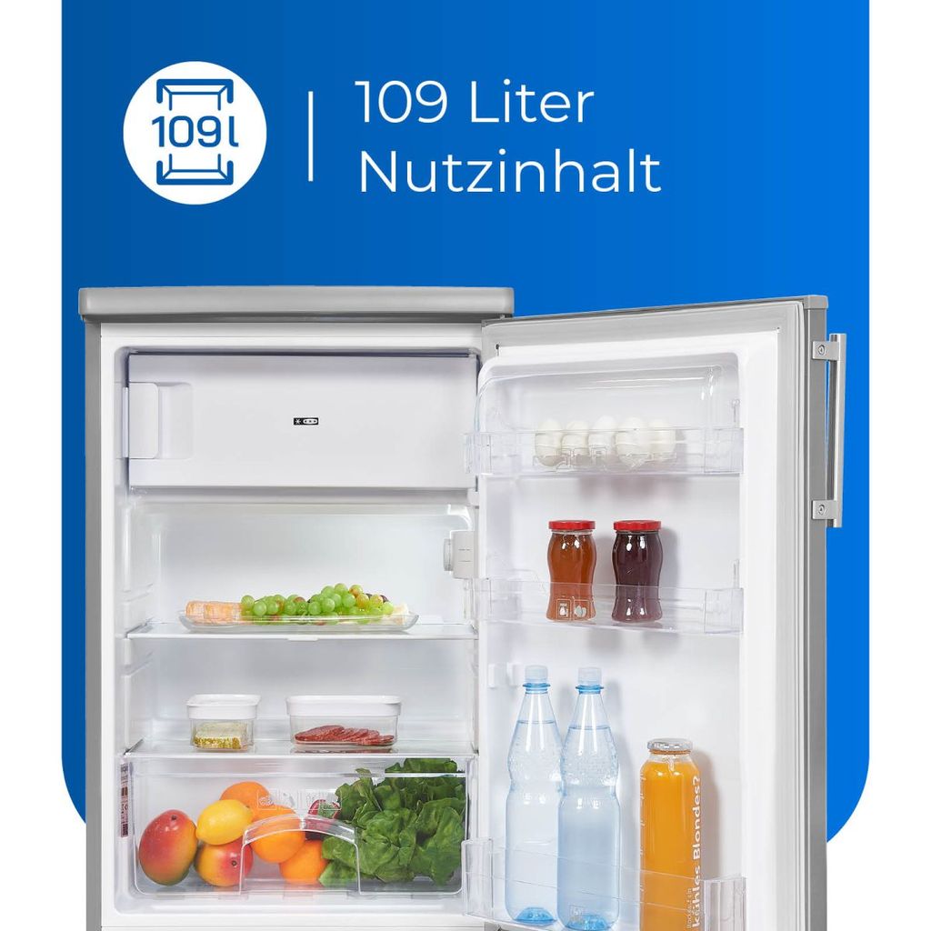Exquisit Kühlschrank mit Gefrierfach 109L