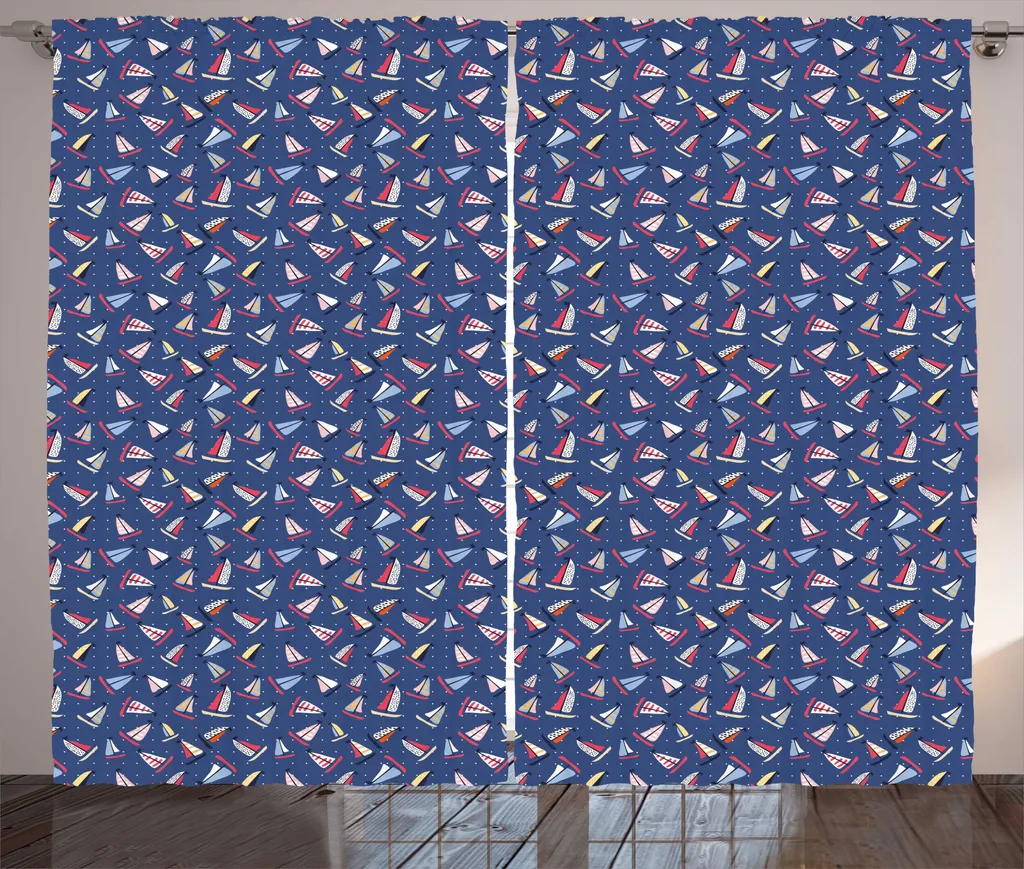 Rideau Voile pour Chambre à Coucher 280x225 cm Ambiance Rustique Chic