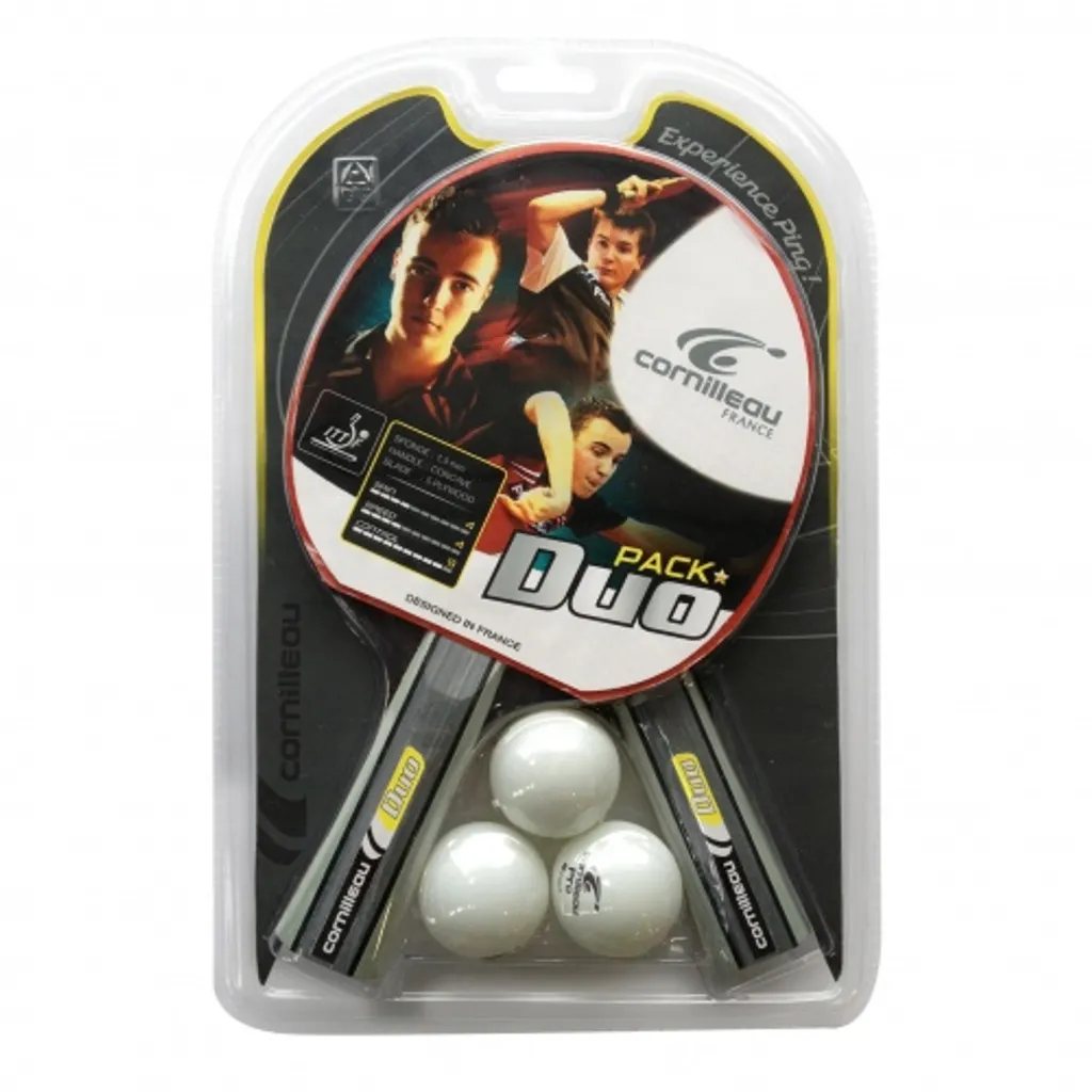 Pack Duo Sports Set Tennis de Table Complet avec 2 Raquettes et Balles