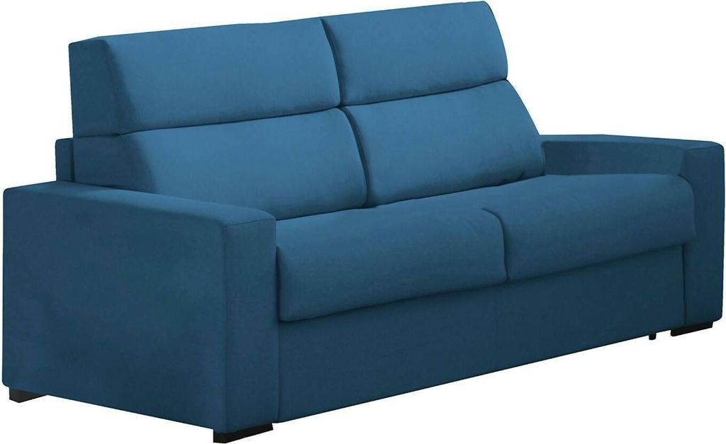 Vialfre - Fester 2-Sitzer Sofa, 180x95x100h cm blau, Abnehmbar Italy