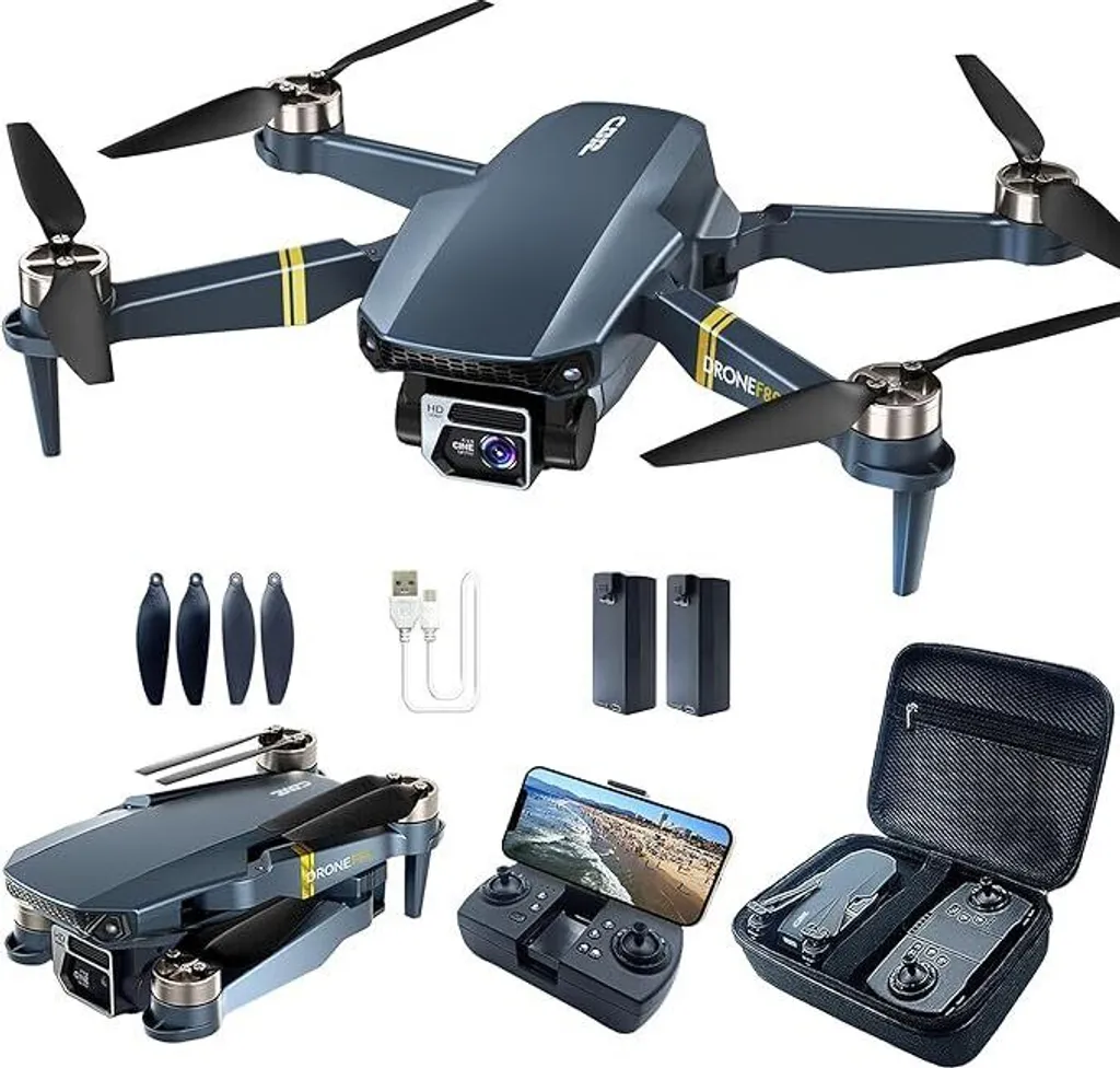 Drone de Voyage Pliable 4K HD pour Débutant - Vol Longue Durée 40min