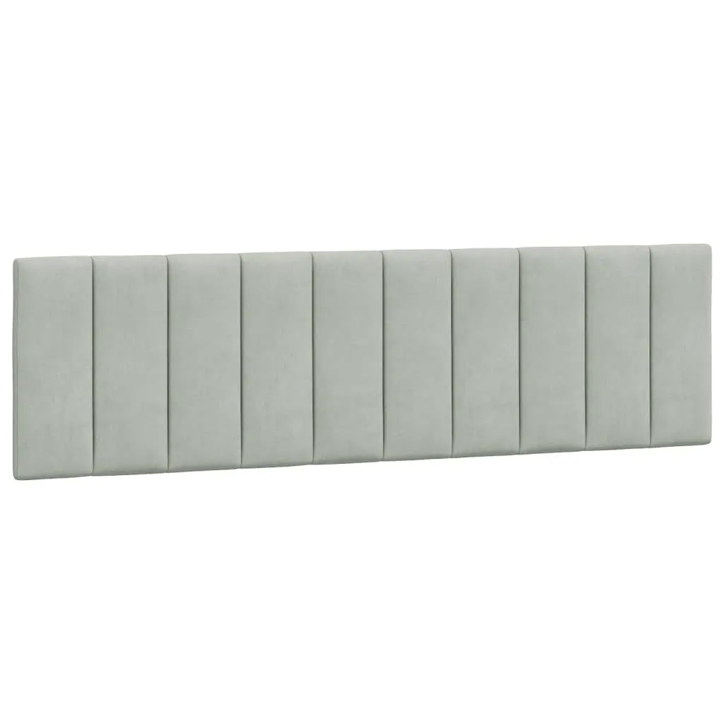 Testiera Letto 180 cm SYFAX™ Hanko Velluto Grigio Chiaro - Design Luxury