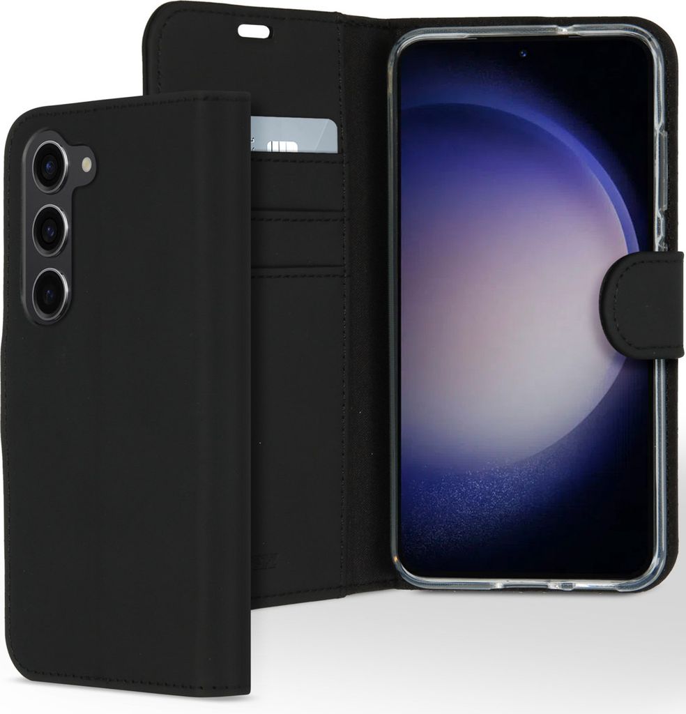 Accezz Wallet TPU Klapphülle Samsung Galaxy S23 - Schwarz
