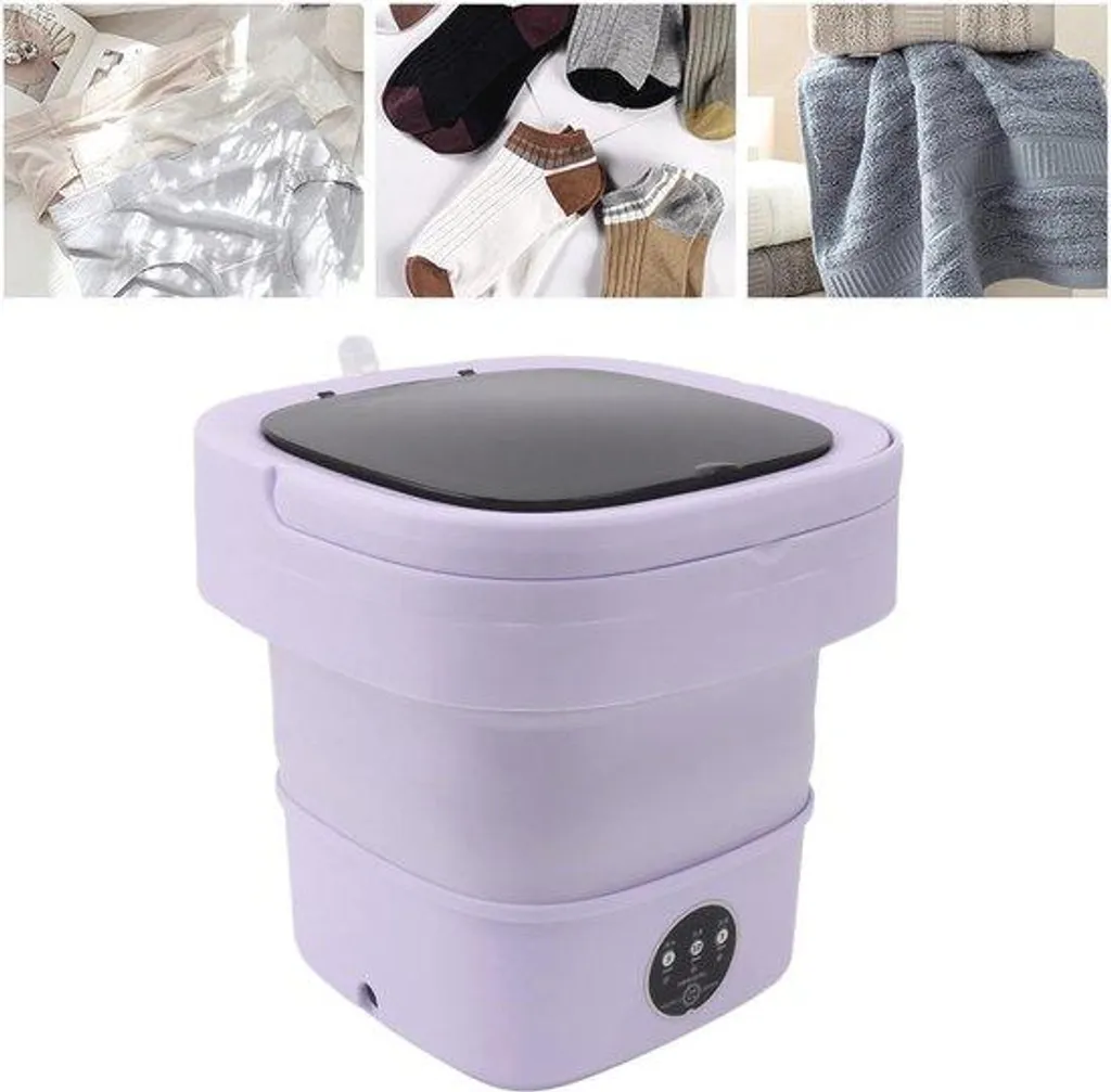 Machine à laver miniature pliable 6L avec mode essorage pour camping-car