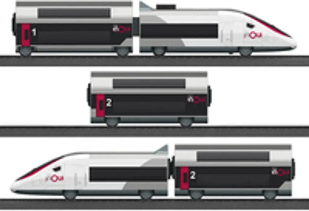 TGV Duplex Miniature HO 1:87 - Train pour Circuit Ferroviaire Enfant
