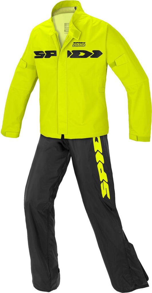 Spidi Sport Rain Kit 2-Piece Motorrad Regenkombi, schwarz/gelb, S