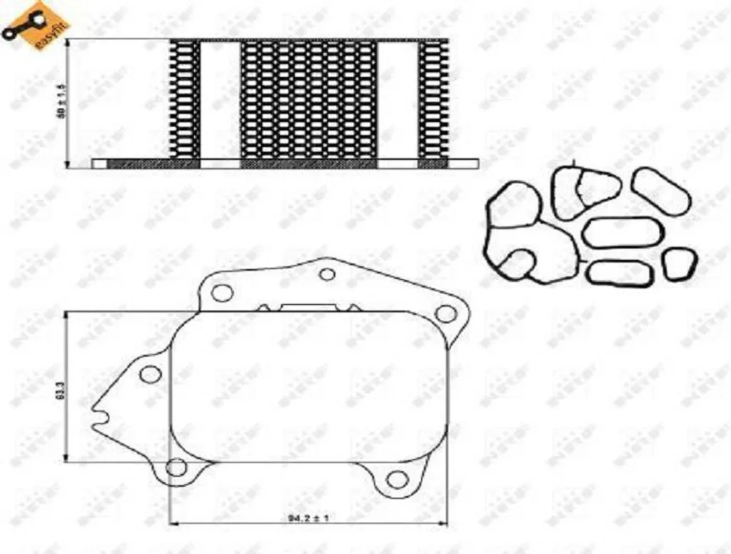 Refroidisseur huile Citroën C4 1.6 HDi - Alliage Renforcé et Durable 04-