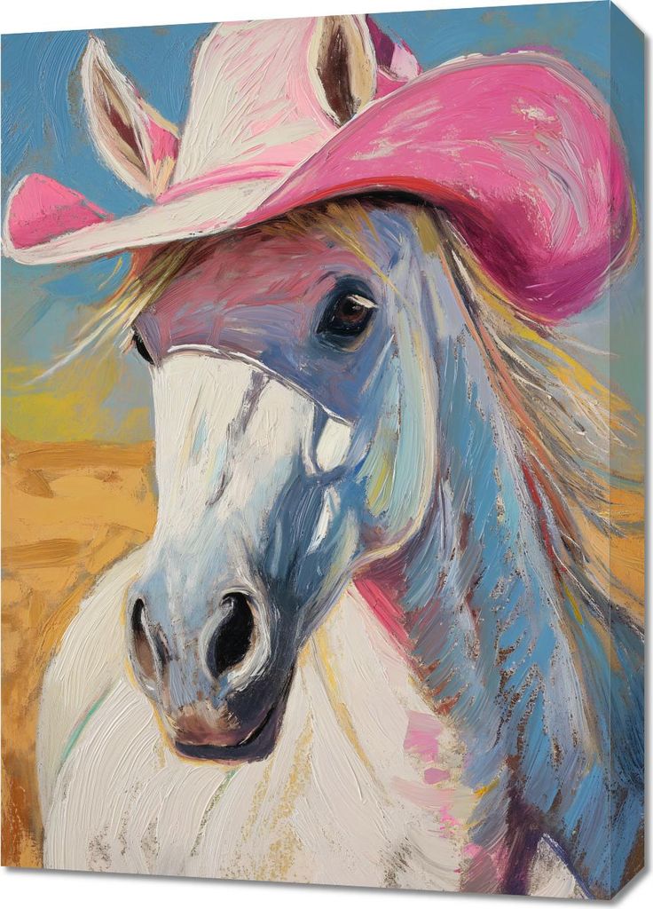 Bild 50x70cm Rosa Hut
