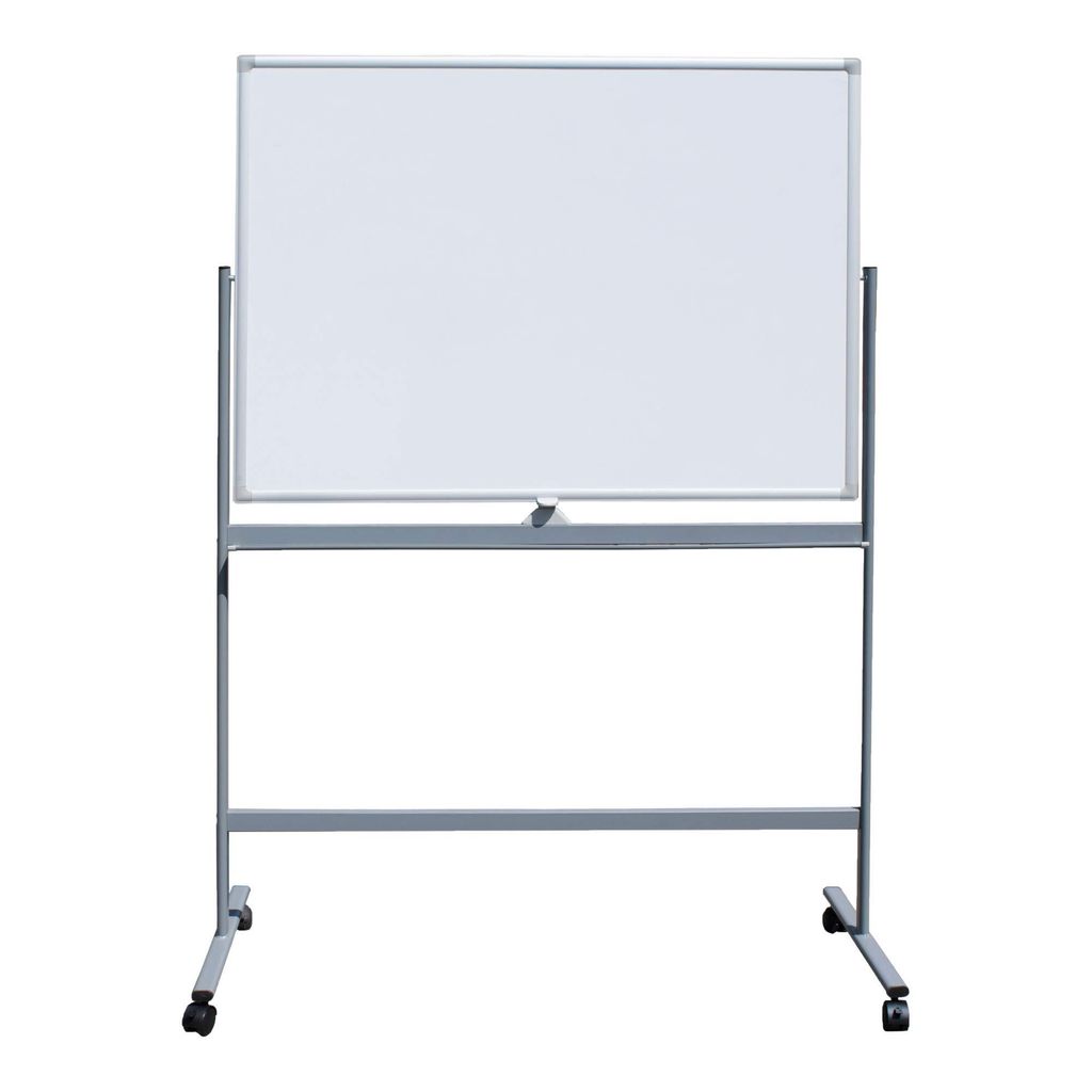 STIER Mobiles Whiteboard 1200x900mm magnetisch mit Fahrgestell