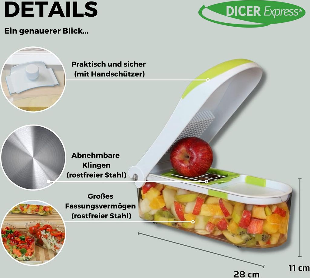 Dicer Express - multifunkčný krájač na zeleninu a ovocie, Obrázok produktu 5