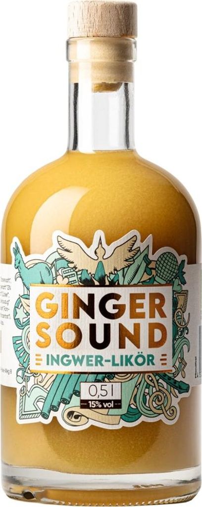 Ginger Sound Ingwer-Likör 15% vol. 500ml Produktbild 