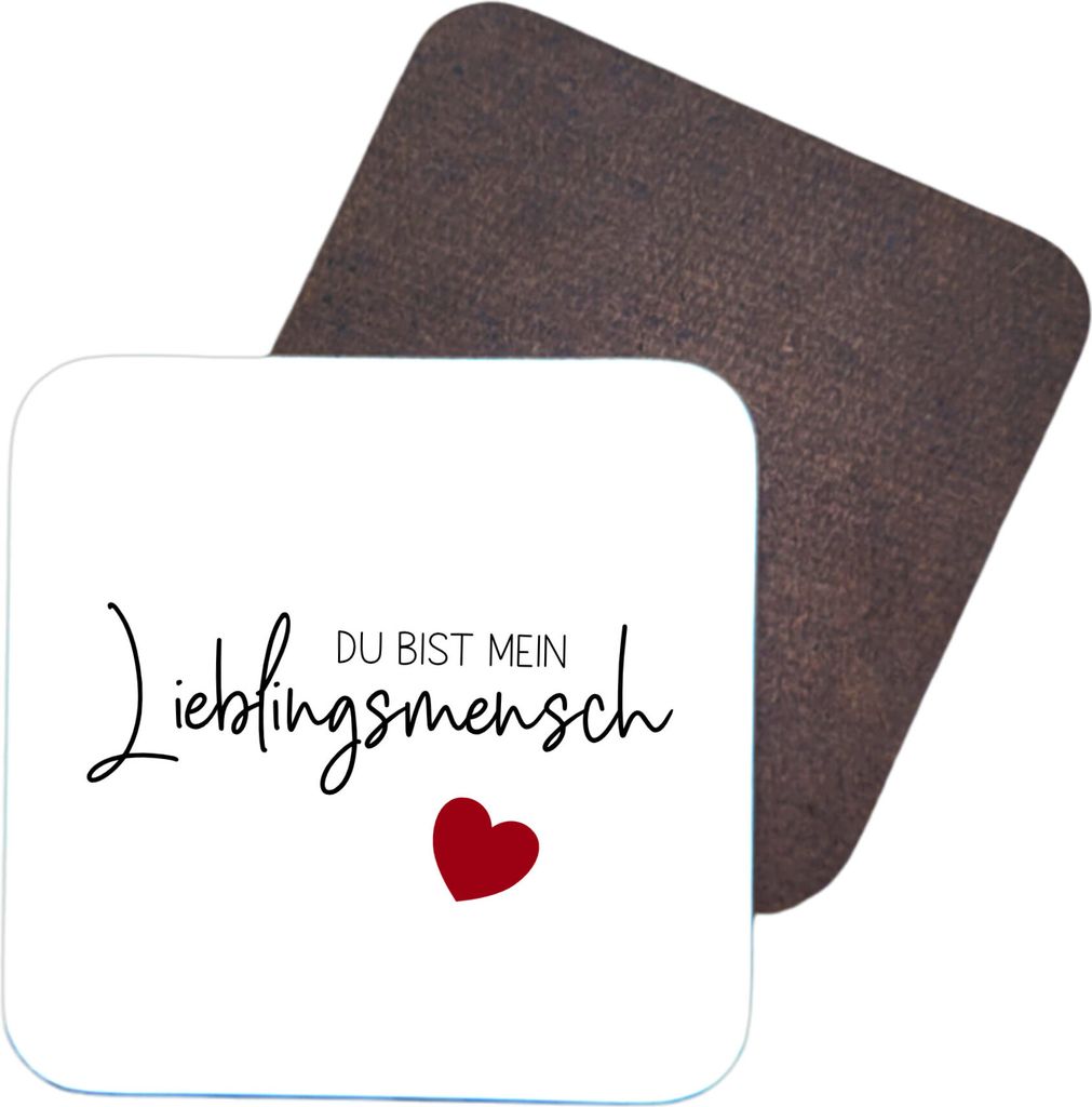 Getränkeuntersetzer Holzuntersetzer, kuntersetzer Untersetzer Lieblingsmensch, Mitbringsel
