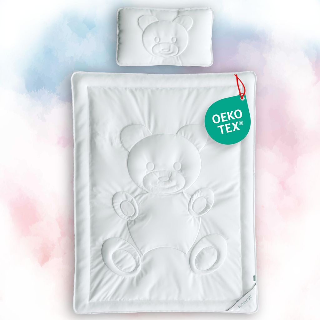 KNERST® Kinder Bettdecke Set mit Kissen - Kinder Bettdecken Produktbild 